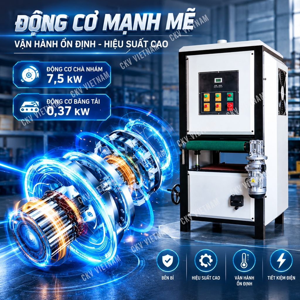 Máy chà nhám băng tải đa năng CKV-CN400-M