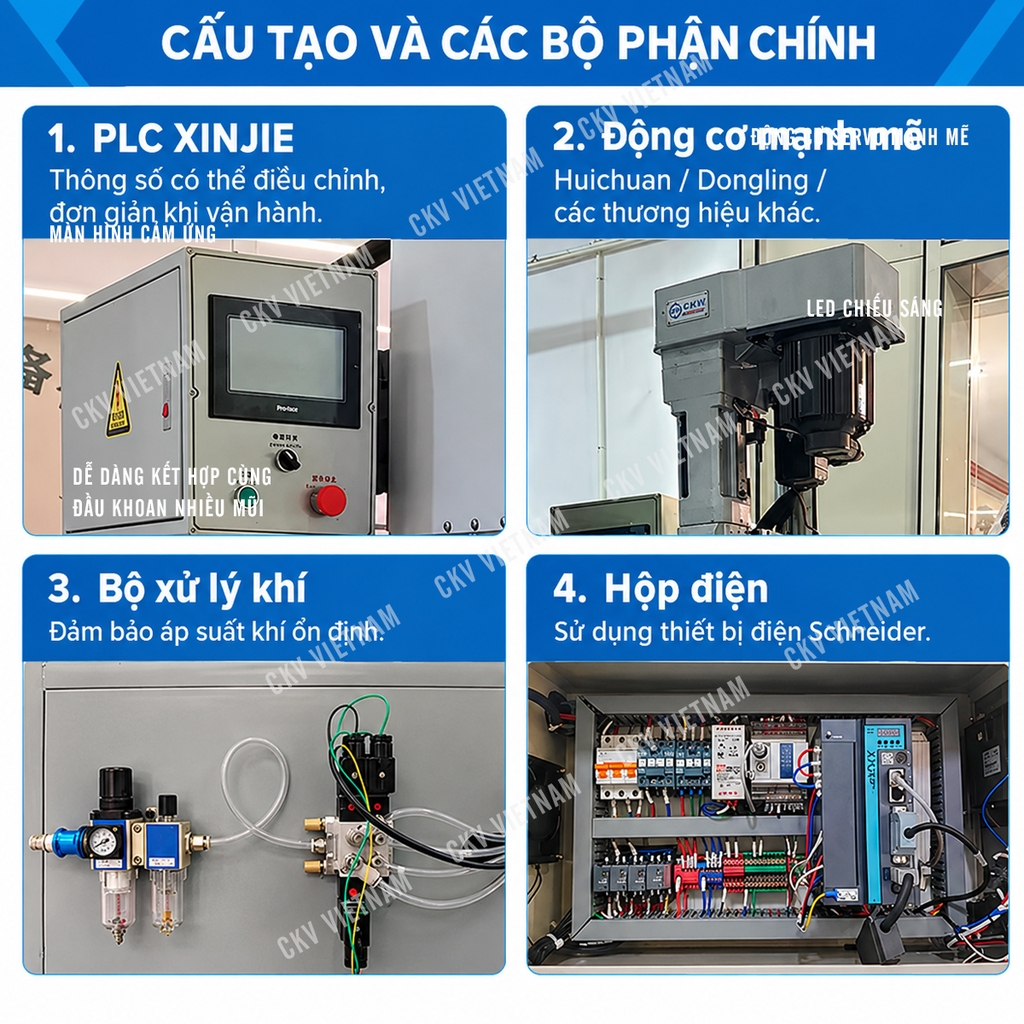 Máy khoan taro để bàn tự động CKV-104 | CKV VIETNAM