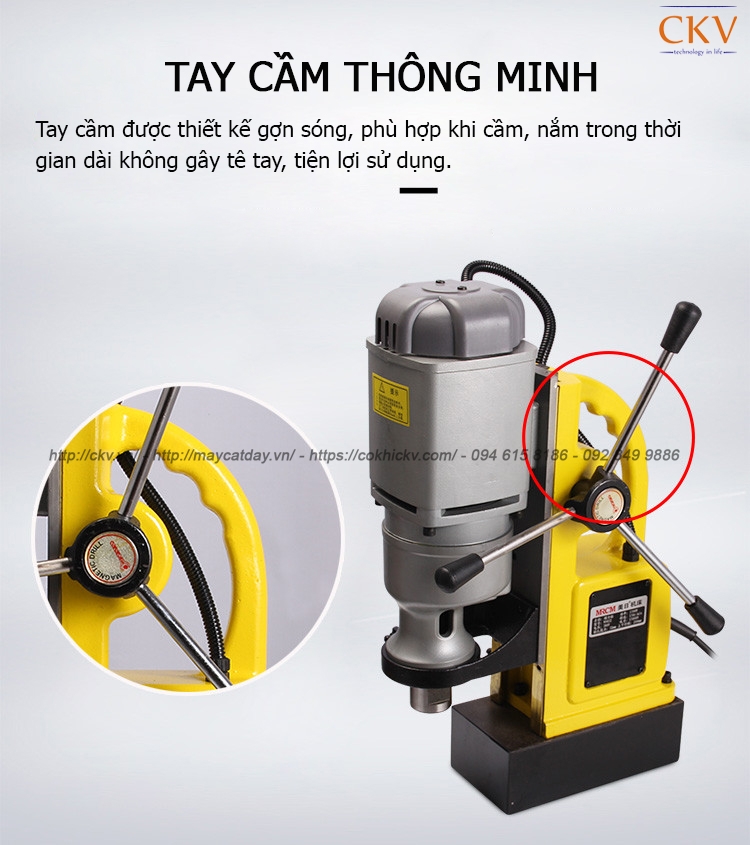 Máy khoan taro để bàn gắn đế từ MRCM D23 cỡ khoan 23mm taro M14