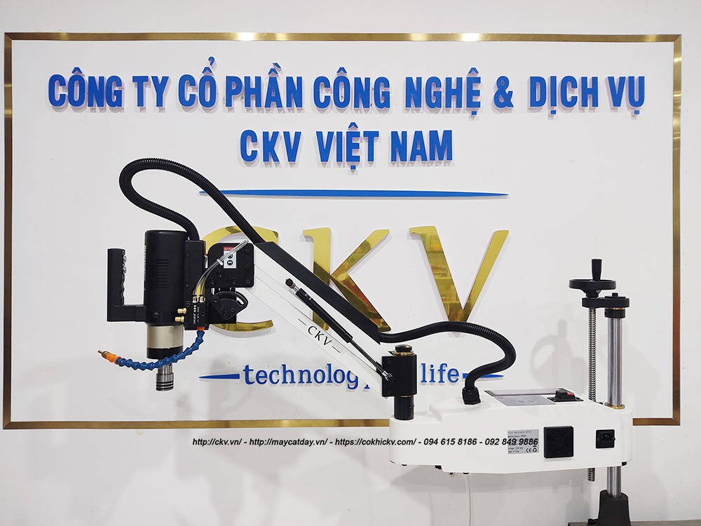 Máy taro cần điện M3-M16 CKV-M16A cảm ứng/servo/bơm dầu tự động/vít me nâng hạ