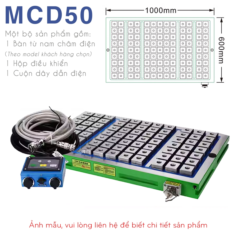 Bàn từ điện MCD50-60100 nhập khẩu với 117 ô vuông từ