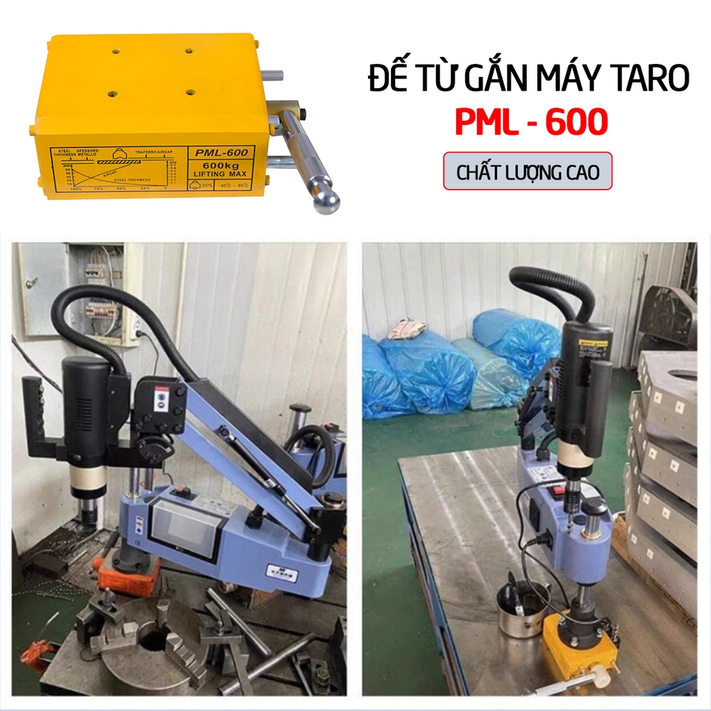 Đế từ nam châm vĩnh cửu gắn máy taro PML-600