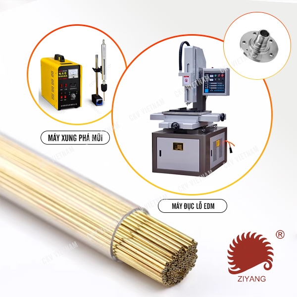 Que đồng điện cực EDM Ø0.3-1.0mm 400mm 100Pcs ZIYANG| CKV VIETNAM