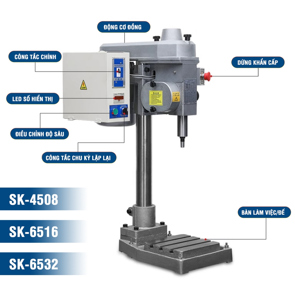 Máy taro tự động SK-6532 M6-M32/H65/L85/MT3/2.2KW