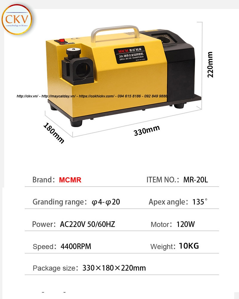 Máy mài mũi khoan cao cấp  d4-20 MR-20L