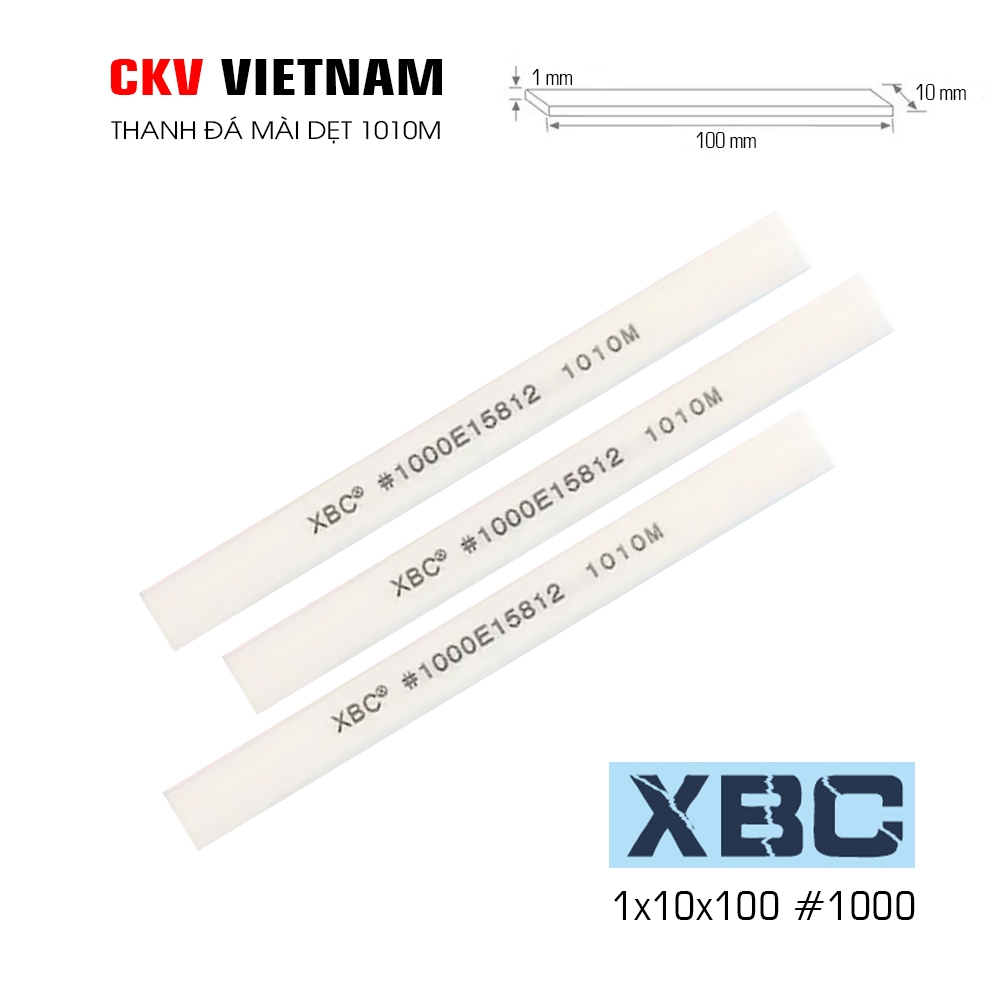 Thanh đá mài gốm XBC 1010M 1x10x100 #220-#1200 Japan