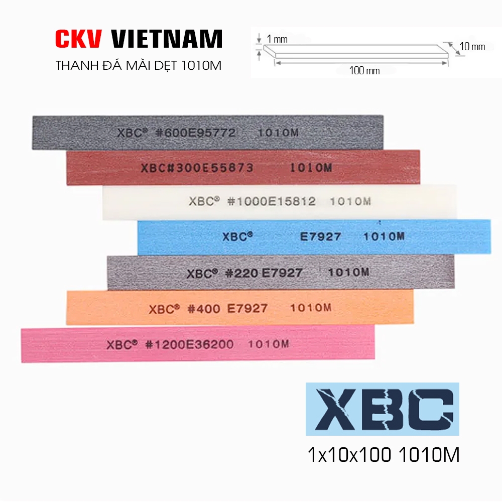 Thanh đá mài gốm XBC 1010M 1x10x100 #220-#1200 Japan