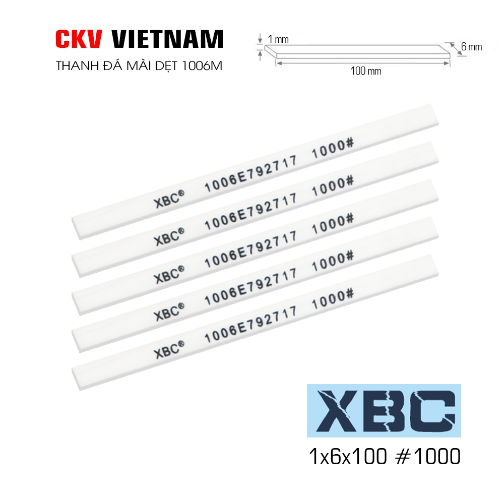 Thanh đá mài gốm XBC 1006M 1x6x100 #220-#1200 Japan