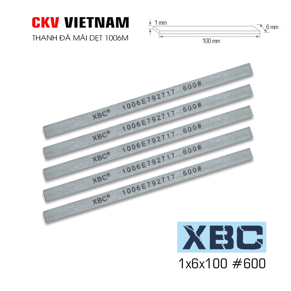 Thanh đá mài gốm XBC 1006M 1x6x100 #220-#1200 Japan