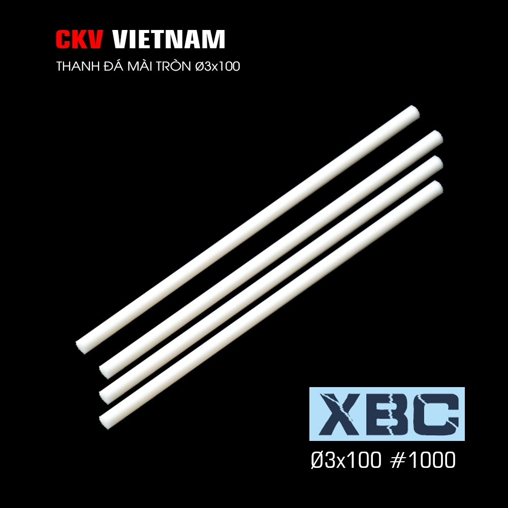 Thanh đá mài gốm XBC Ø3x100 #220-#1200 Japan