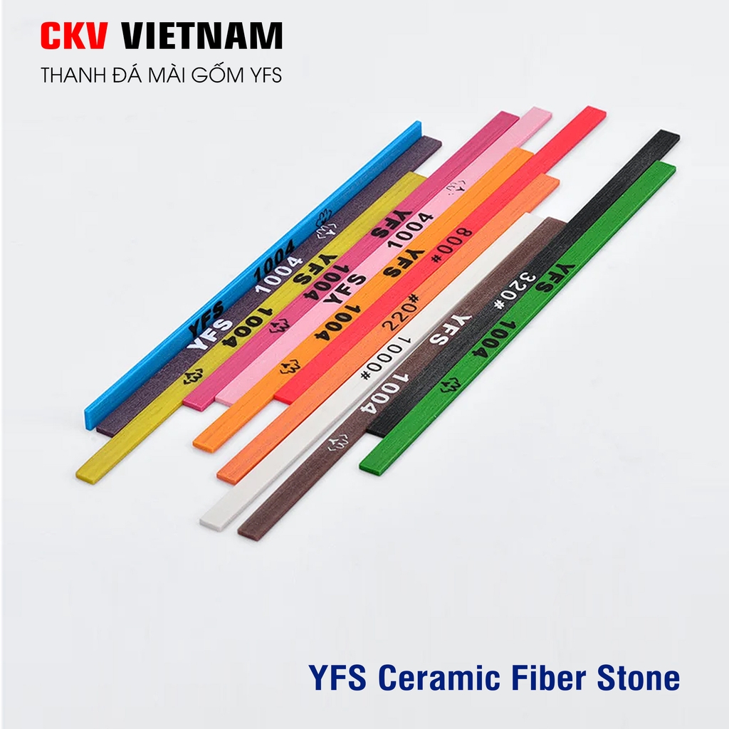 Thanh đá mài gốm YFS 1x4x100 150# - 1200# Taiwan