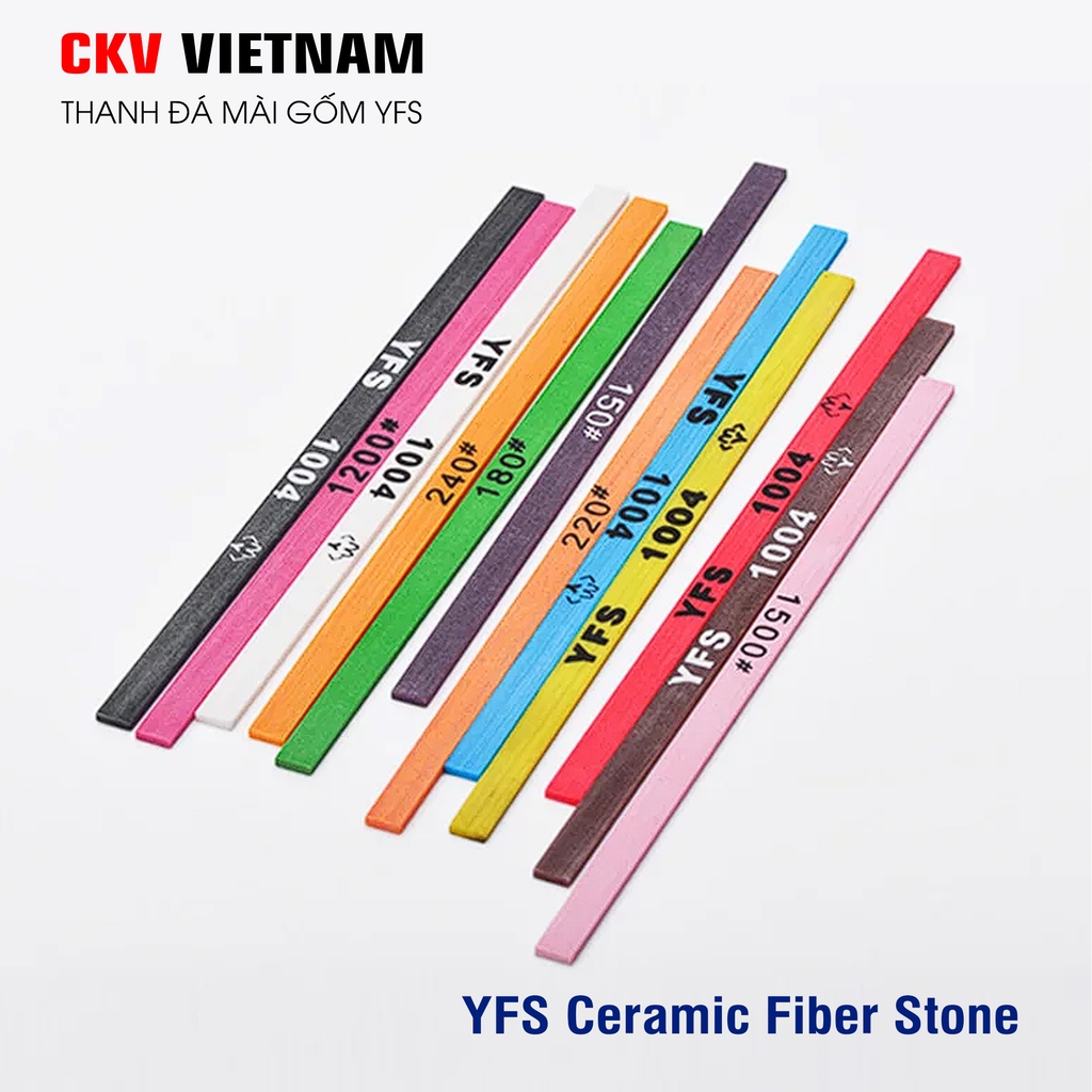 Thanh đá mài gốm YFS 1x4x100 150# - 1200# Taiwan