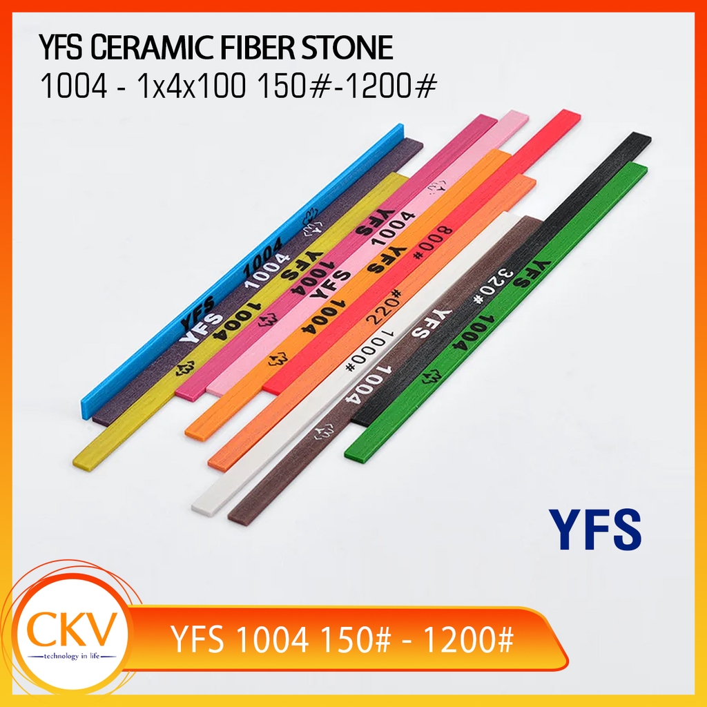 Thanh đá mài gốm YFS 1x4x100 150# - 1200# Taiwan