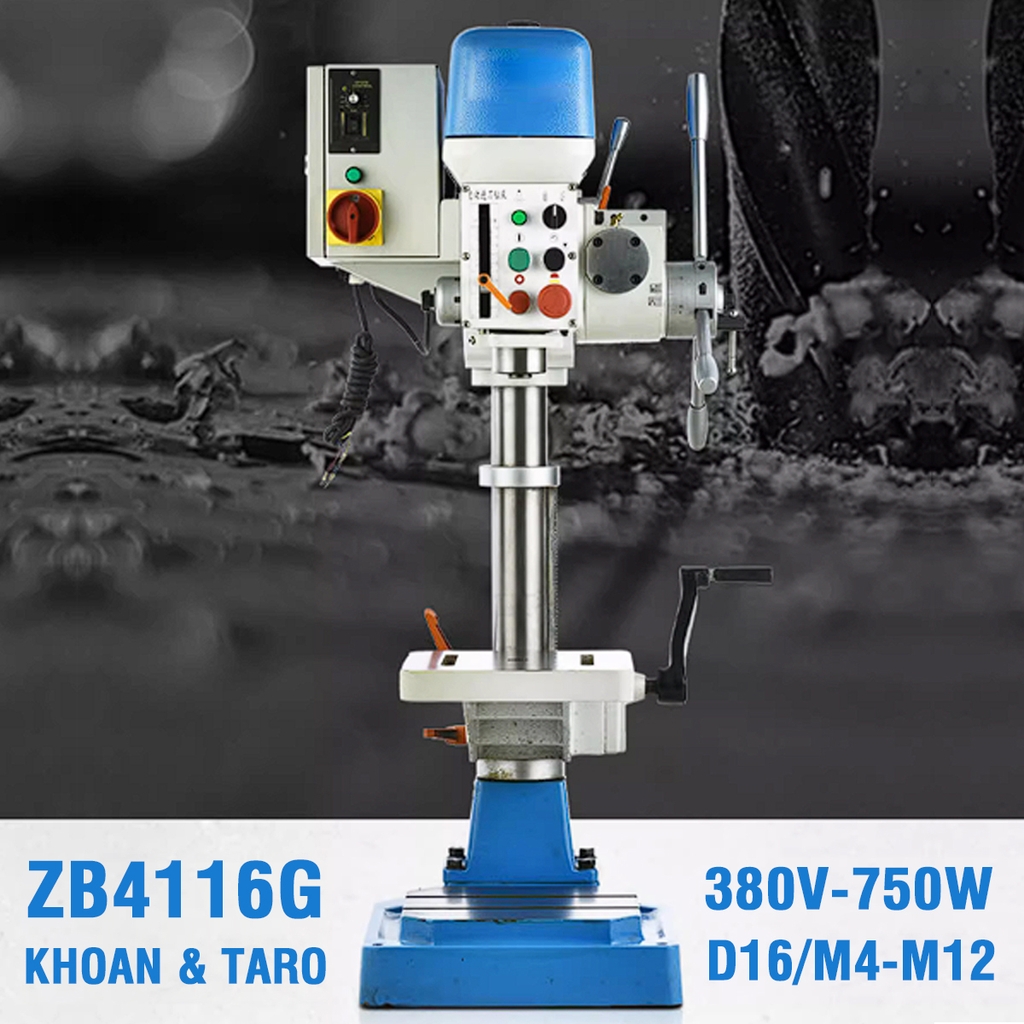 Máy khoan bàn & taro bán tự động ZB4116G/D16/M12/380V-750W/MT2