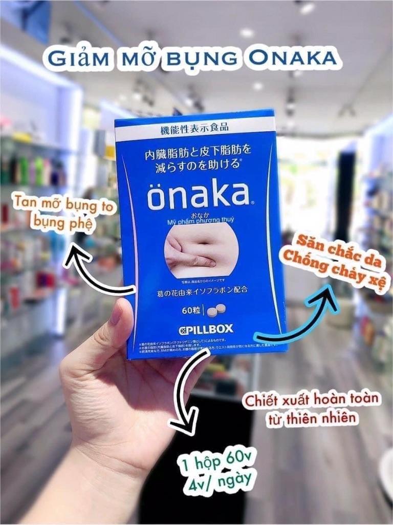 Viên uống giảm mỡ bụng Onaka Nhật Bản | Phuong Van Kids