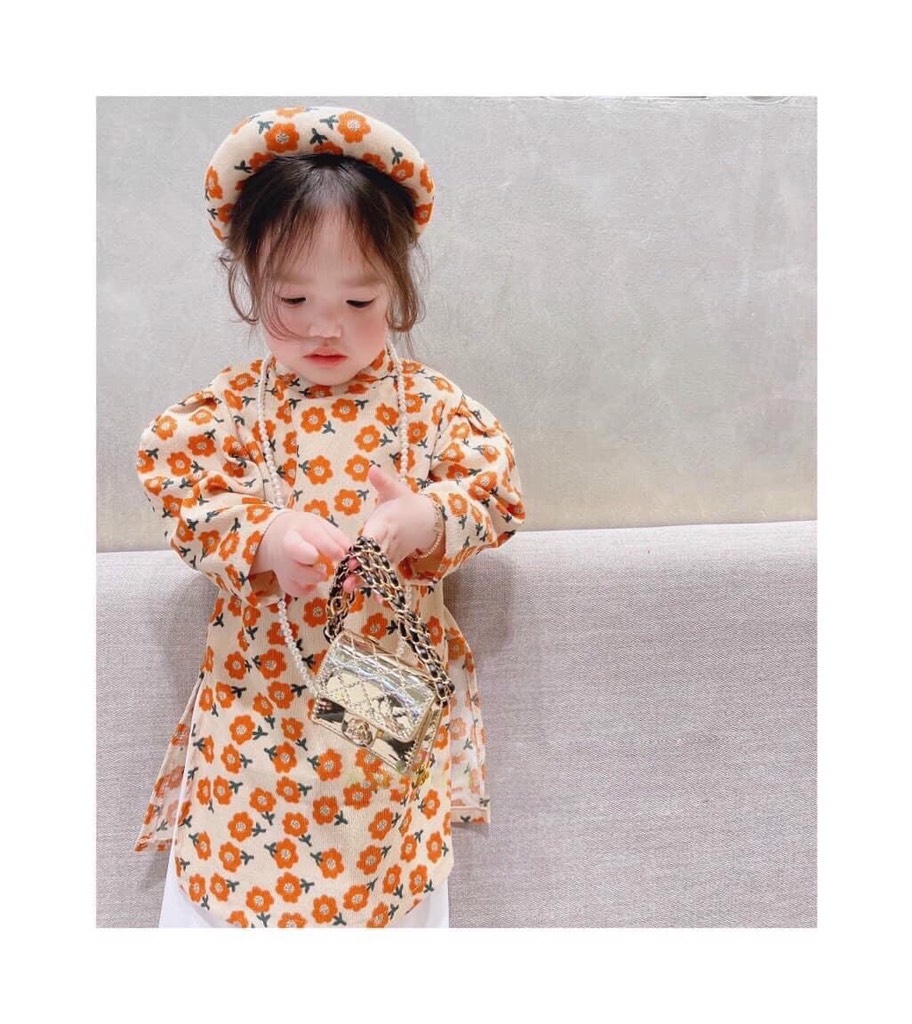 Váy Hai Dây Hoa Nhí Nhung Tăm Eo Cao Hàng Quảng Châu Loại 1 V03  Lazadavn