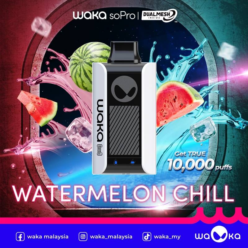 WAKA soPro Dual Mesh PA10000 Empowered By RELX Puffs Disposable Vape | Vape Pod 1 lần có sạc