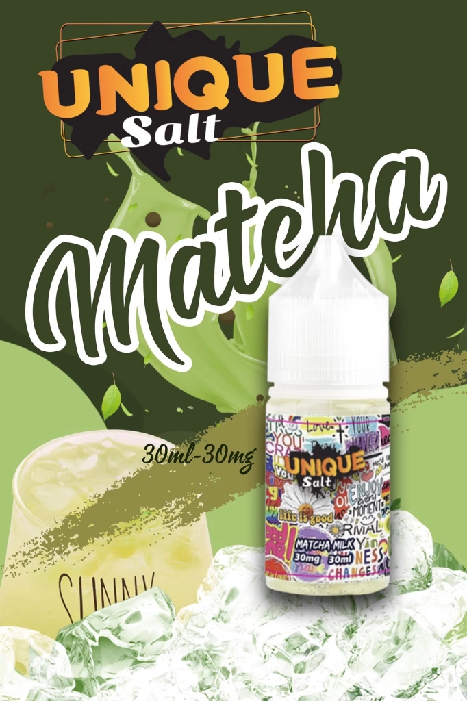 Tinh Dầu Unique Tea Ejuice Saltnic | Matcha Milk - Trà Sữa Matcha