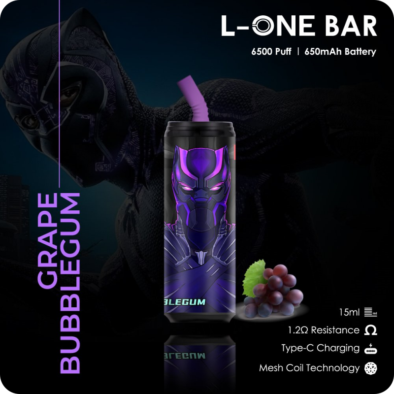 L-ONE BAR 6500 puffs 13 vị | 3%-5% | 15ml | 650mAh | USB Type C | Disposable Vape | vapeland.vn