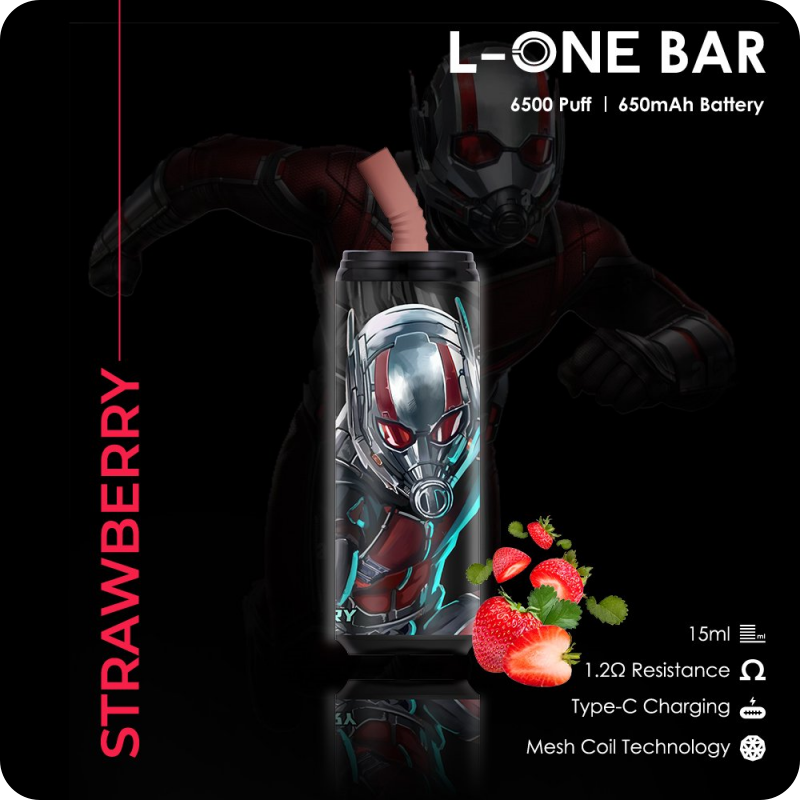 L-ONE BAR 6500 puffs 13 vị | 3%-5% | 15ml | 650mAh | USB Type C | Disposable Vape | vapeland.vn