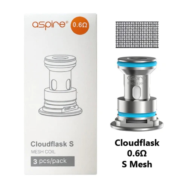 Aspire Cloudflask | 0.6Ω (15-20W) Mesh Coils ( 3pcs/Pack )