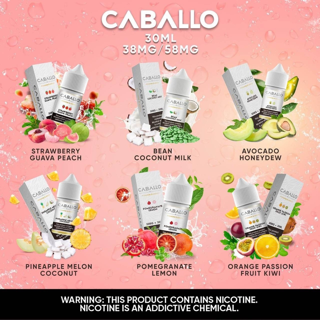 CABALLO Ejuice Saltnic | Tinh dầu Vape Pod Anh Quốc UK