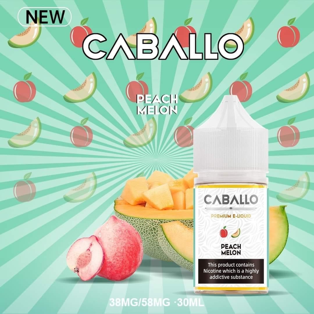 CABALLO Ejuice Saltnic | Peach Melon - Đào Dưa