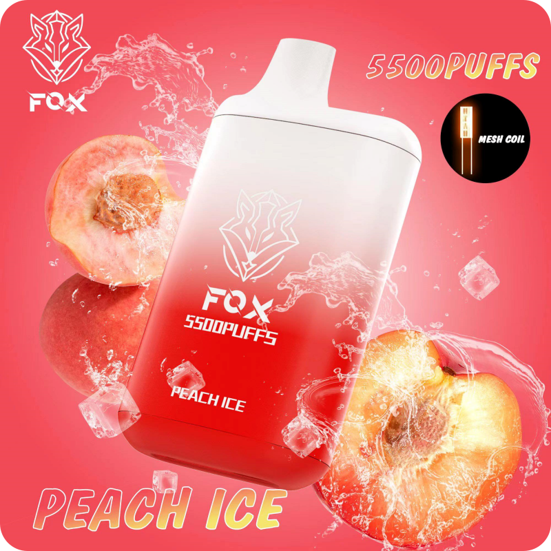 FOX Pod 15 vị 5500 hơi Disposable Vape / 15ml / 5% (50mg) / 550mAh - Type C / Mesh Coil