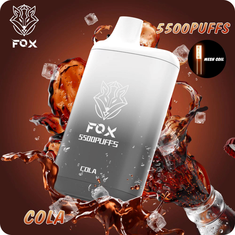 FOX Pod 15 vị 5500 hơi Disposable Vape / 15ml / 5% (50mg) / 550mAh - Type C / Mesh Coil