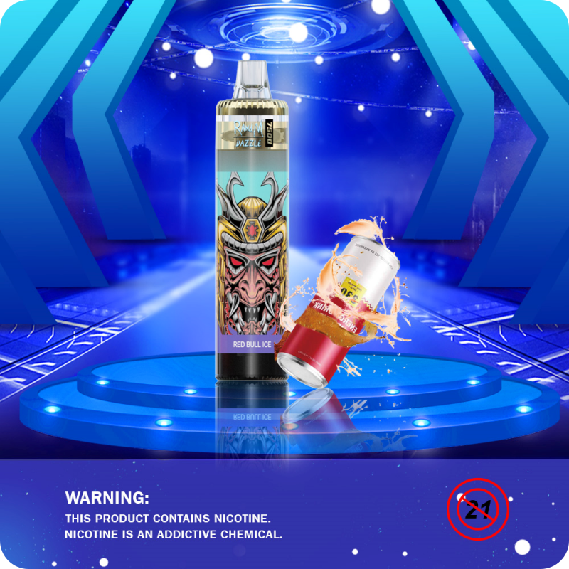 RandM Dazzle 7500 puffs 12 vị | 5% (50mg) | 15ml | RGB | 1000mAh | USB Type C | Disposable Vape | Chính Hãng