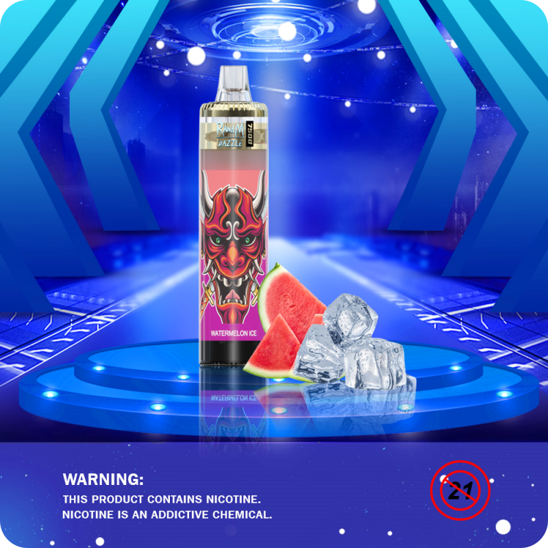 RandM Dazzle 7500 puffs 12 vị | 5% (50mg) | 15ml | RGB | 1000mAh | USB Type C | Disposable Vape | Chính Hãng