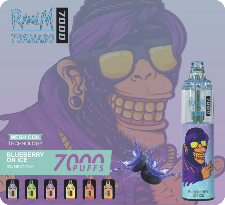 RandM Tornado 7000 puffs 27 vị 5% (50mg) | AirFlow Control Disposable Vape | Chính Hãng