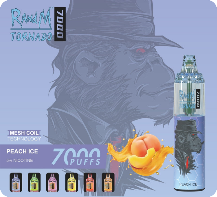 RandM Tornado 7000 puffs 27 vị 5% (50mg) | AirFlow Control Disposable Vape | Chính Hãng