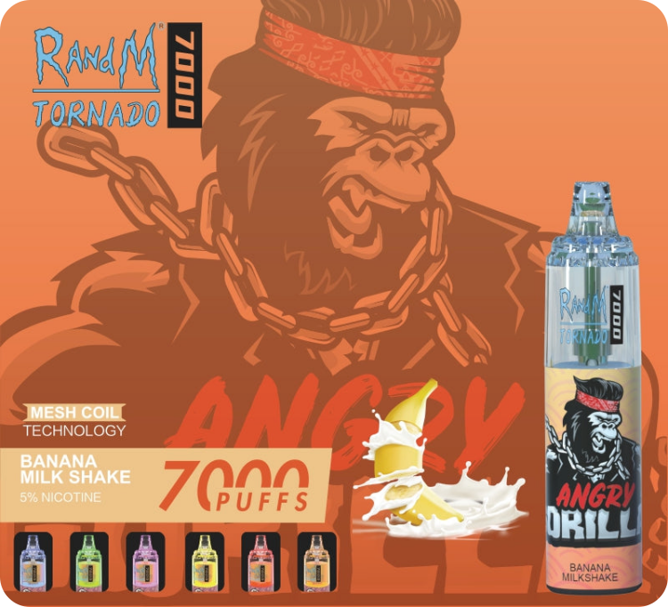 RandM Tornado 7000 puffs 27 vị 5% (50mg) | AirFlow Control Disposable Vape | Chính Hãng