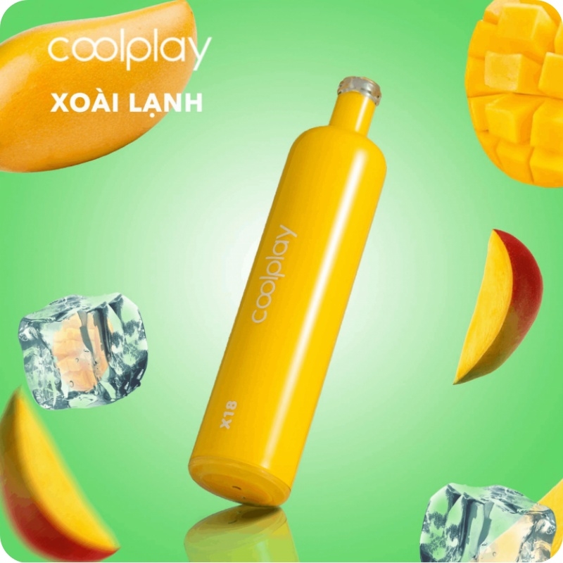 Pod 1 lần 12 Vị Disposable Coolplay X18 1800 puff / 6ml / 5% (50mg) / 1000mAh