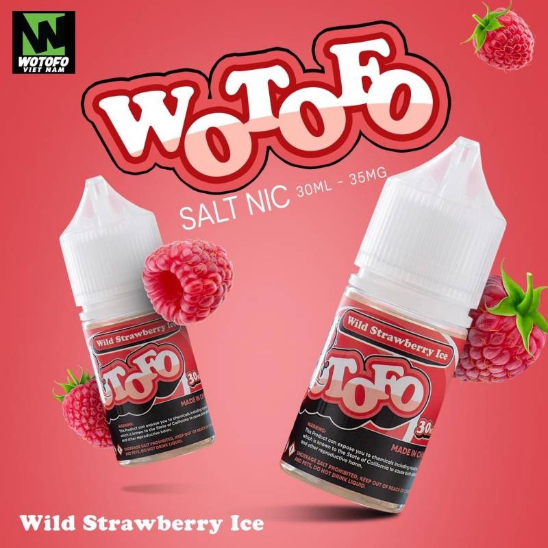 Wotofo Ejuice Salt Nicotine | Wild Strawberry - Dâu rừng lạnh