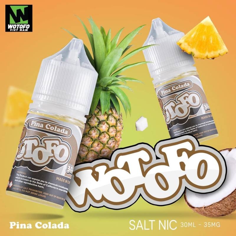 Wotofo Ejuice Salt Nicotine | Pina Colada - Dứa Dừa