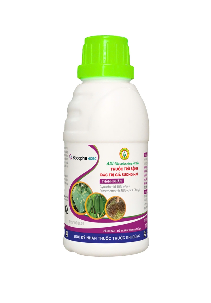 THUỐC TRỪ BỆNH BOOCPHA 40SC ĐẶC TRỊ SƯƠNG MAI, GIẢ SƯƠNG MAI (NẤM BAY, THỐI TRÁI)