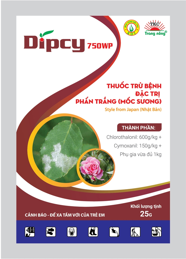 Thuốc Trừ Bệnh Đặc Trị Phấn Trắng (Mốc Sương) Dipcy 750WP