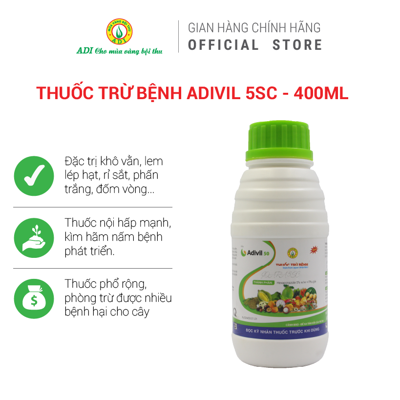 Thuốc đặc trị khô vằn Adivil 50 - 50ml, 400ml, 900ml