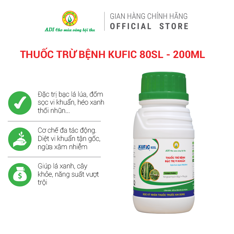 Thuốc trừ bệnh Kufic 80 SL