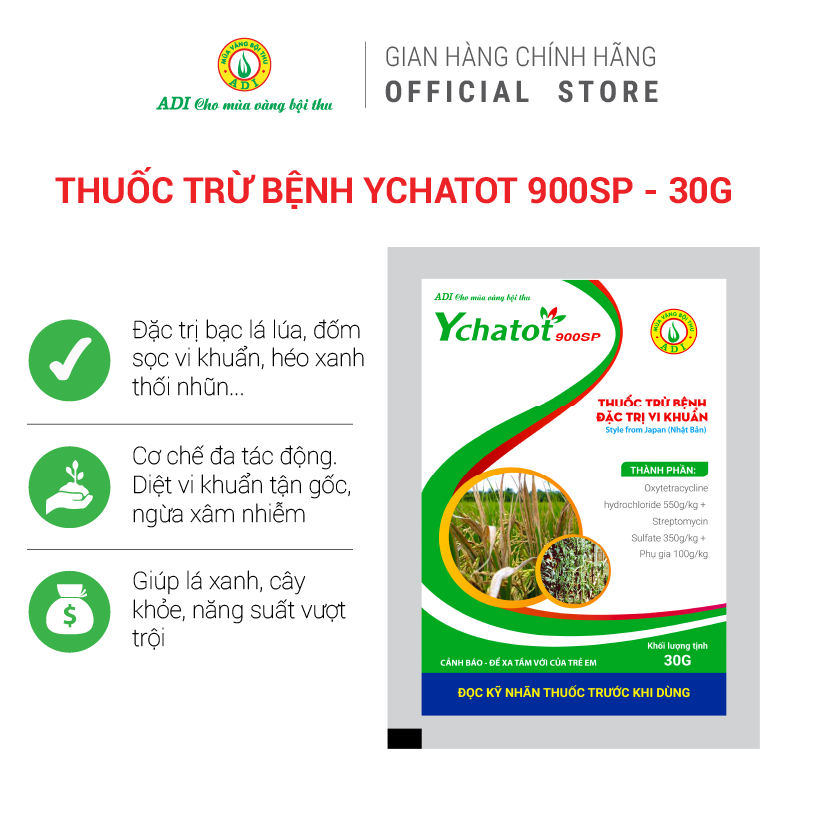 Thuốc trừ bệnh Ychatot 900 SP