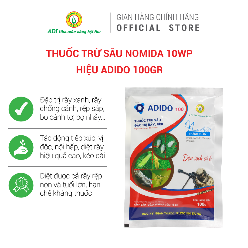 Thuốc trừ sâu Nomida 10WP - Hiệu Adido