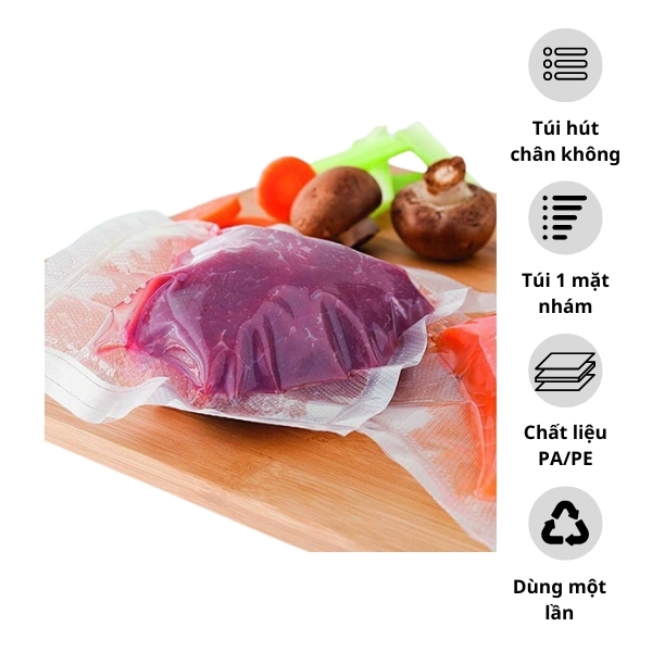 Túi Hút Chân Không 1 Mặt Nhám [Chính Hãng, Giá Tốt]