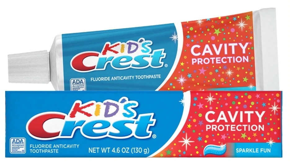 Kem Đánh Răng trẻ em Crest Kids Cavity Protection (130g) - Kem Đánh Răng  Cho Bé Hương Trái Cây | Crest 3D White