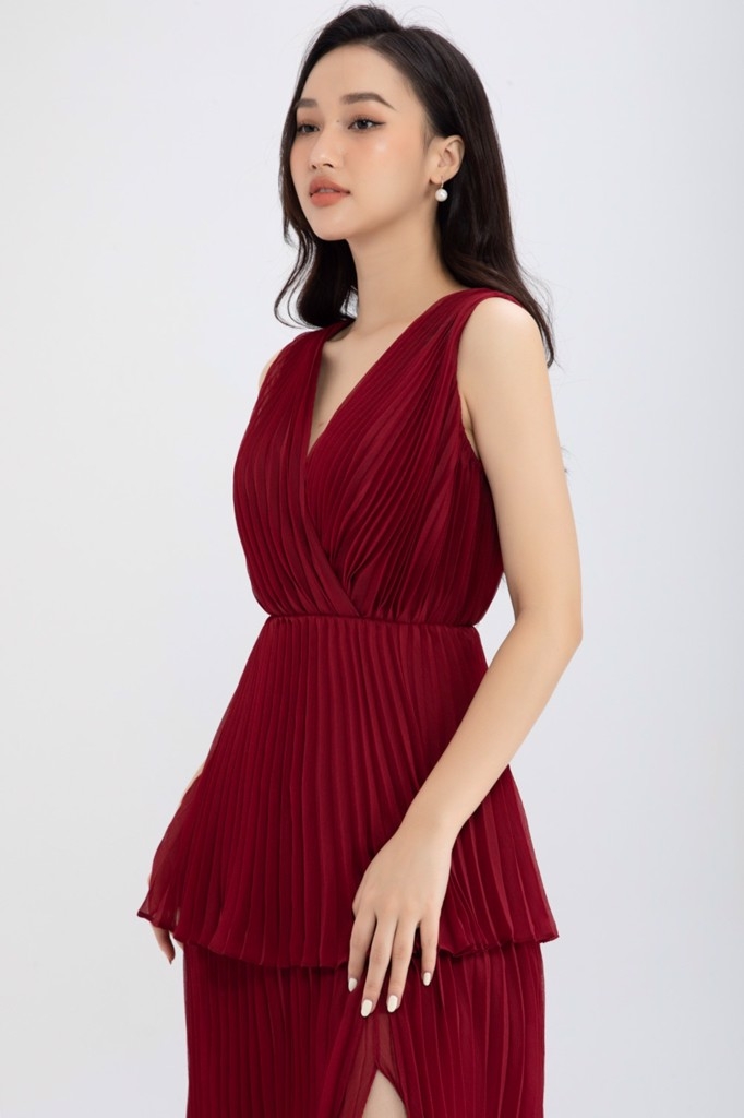 Đầm voan tầng Ruby