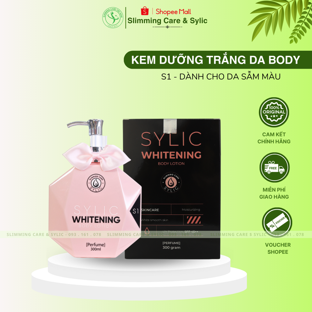 Kem Dưỡng Trắng Da Body Lotion Sylic Chai 300ML