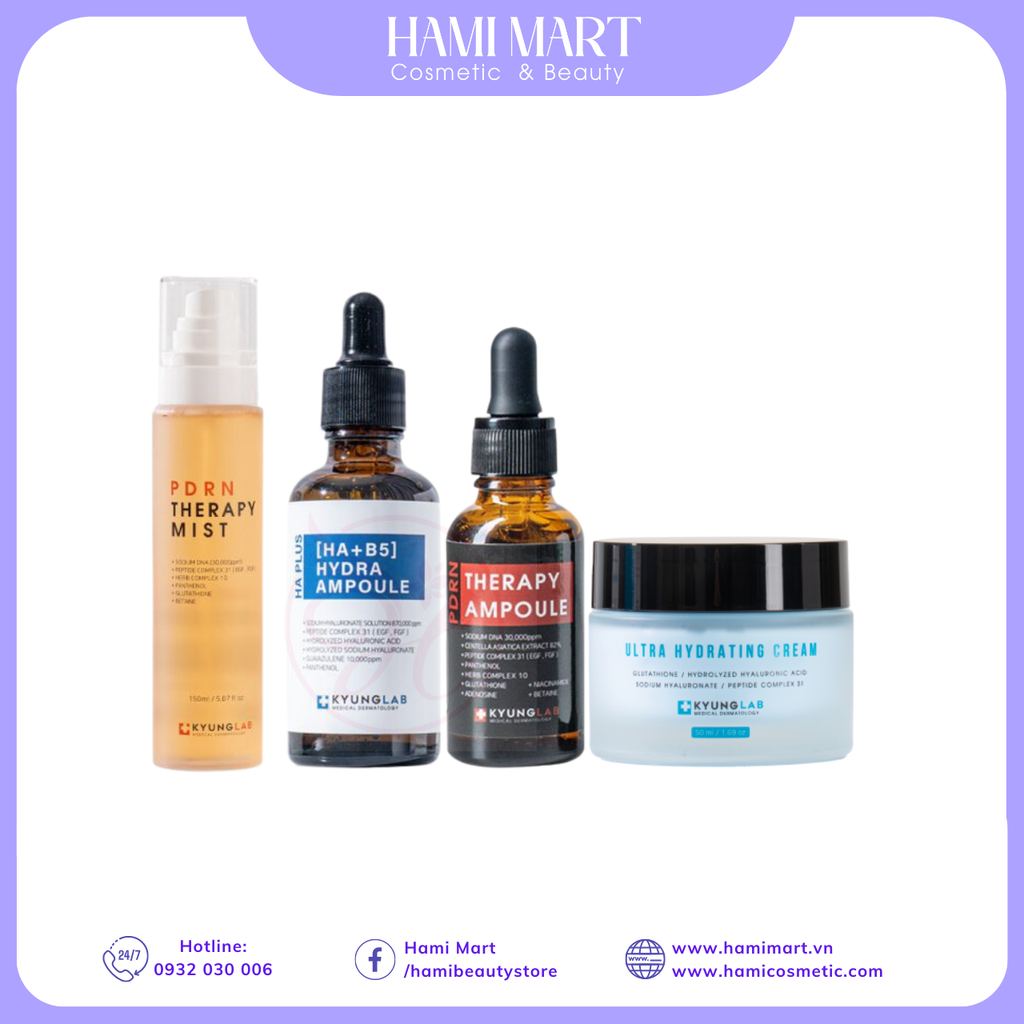 Combo Kyunglab Skincare Routine Tái Sinh, Trẻ Hóa Da - Combo Tăng Cường