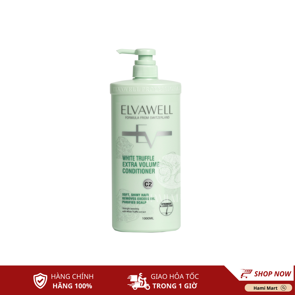 [C2-Xanh] Dầu Xả Giảm Rụng Tóc Sạch Dầu Bết Elvawell
