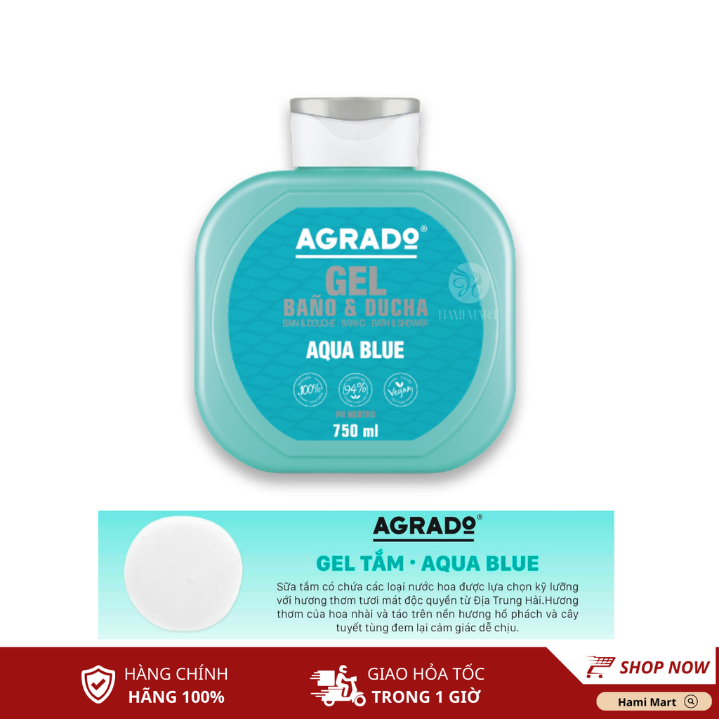 Sữa Tắm Agrado Gel Bano & Ducha 750ml Từ Tây Ban Nha